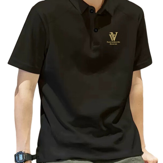 JEEP SPIRIT吉普polo衫男夏季痞帅衬衫领短袖t恤美式重磅翻领宽松纯棉男士上 P99-白色-【J878】 M 90-115斤