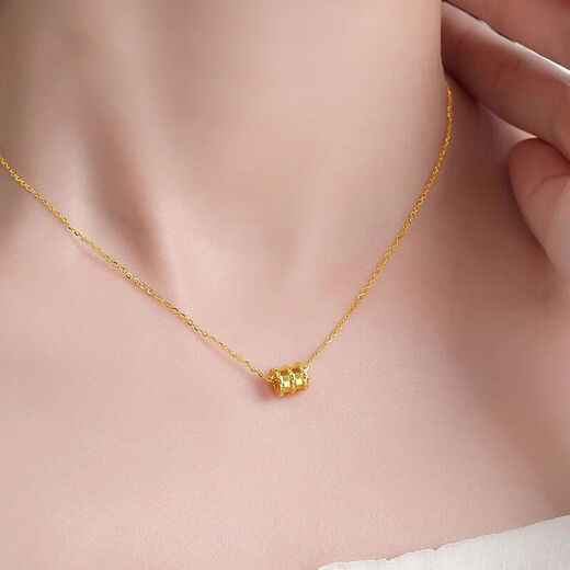 OKZ pure gold 999 accessories gold small waist pendant 999 pure gold small waist hand-woven diy small accessories light luxury 0.12g small waist--single accessory