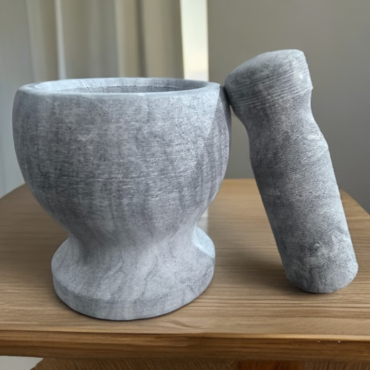 Stone garlic mortar garlic pounder garlic garlic masher garlic peeling natural bluestone mortar medium stone mortar 12 bluestone large models + stone hammer