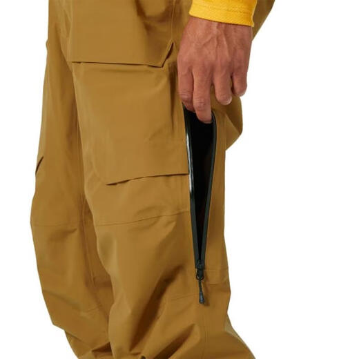 Helly Hansen男士防水透气休闲工装背带裤环保科技修身户外滑雪裤 Yellow L