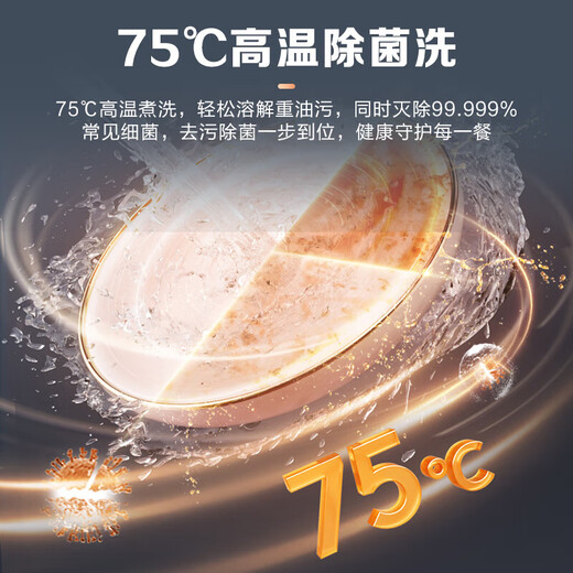 Midea Desktop Dishwasher Free of Installation on the Counter Home Kitchen Small Dishwasher Mini Fully Automatic Fruit Washing Desktop Dishwasher Small Apartment Desktop Wall Mounting Installation UP2Pro