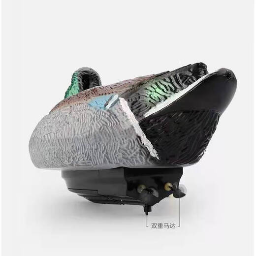 水上遥控船仿生鸭子仿真动物儿童电动玩具船可下水高速快艇RC模型 遥控鸭子 2个锂电池40分钟