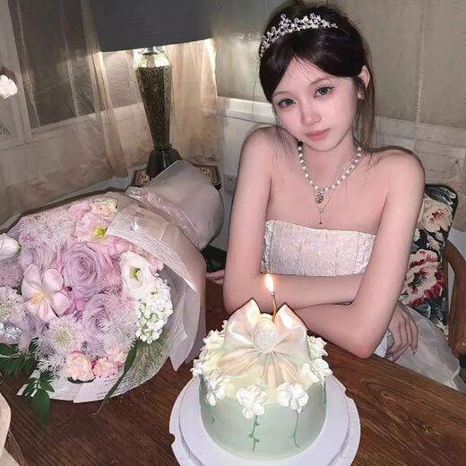 Jingli Jingda Crown Tiara for Women High-end 2025 Bridal Crown Goddess Hair Accessories Birthday Gift for Women Exquisite, High-Grade and Practical Flower Sparkling Diamond Zircon Crown High-end Gift Box