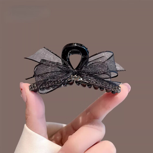 Aiosc520 Regalo para la novia Pempin temperamento medio atado Malla negra Bow Scratch Pequeña frente de la frente DK12052