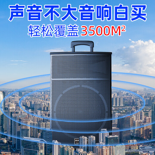 NINTAUS Square Dance Audio Outdoor K Song Dance Performance Trolley Mobile Bluetooth Speaker Store Special Large Volume Dual 12-inch 20 Speakers + Dual Microphones + U Disk