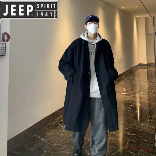 JEEP SPIRIT немецкий Balmakken плащ мужской средней длины в корейском стиле гражданское пальто Cthulhu осень черный M