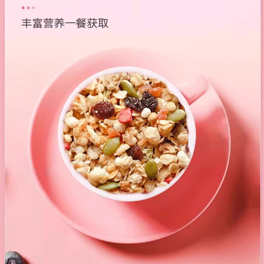 山萃水果坚果混合麦片代餐营养麦片早餐下午茶燕麦681g