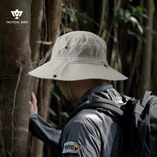 Tactical Bird (lightweight and breathable) large head circumference summer outdoor fisherman hat men's hiking and mountaineering sun protection hat women's thin sunshade fishing