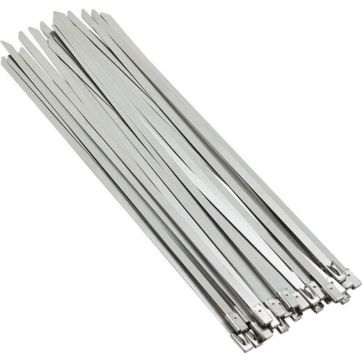 Kraftwell self-locking 304 stainless steel cable tie 7.9mm large cable tie outdoor fixing belt OT3291 7.9*500mm 30-pc OT2885