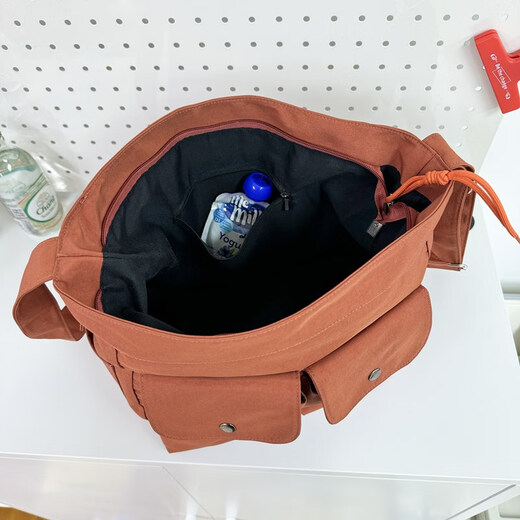 Französische, Deutsche und Lu Crossbody Bag Herren Trendy Marke Workwear großer Kapazität Japaner Umhängetaschen Student Sport und ungezwungene Rucksack Senyu691 Weiß
