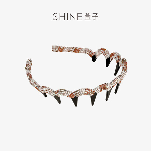 Xuanzi (SHINE) Limited Time Event Sweet Retro College Style Teeth Comb Hairpin Simple Gripping Teeth Hairband Thin Edge Hair Accessory Wash Red 1 pc