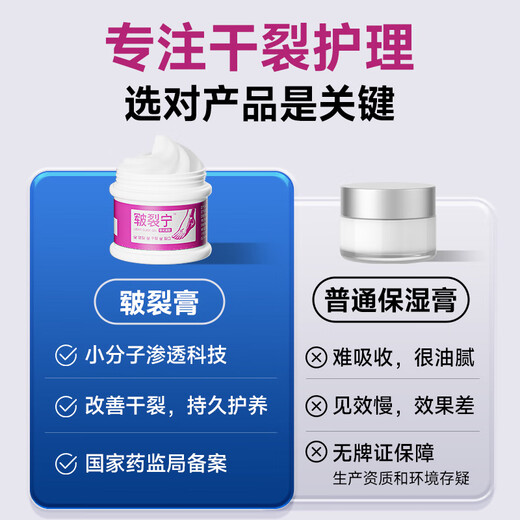 Half a bottle of Huachanning Hand and Foot Anti-Crack Cream for Cracked Feet, Cracked Hands, Cracked Heels, Cracked Skin Cream, Cracked Foot Cream 50g
