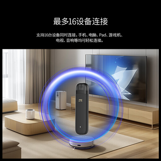 ZTE (ZTE) portable wifi F32 Pro mobile wifi card-free wireless Internet 4g full network access by unlimited accompanying car notebook traffic card tray 2025 white