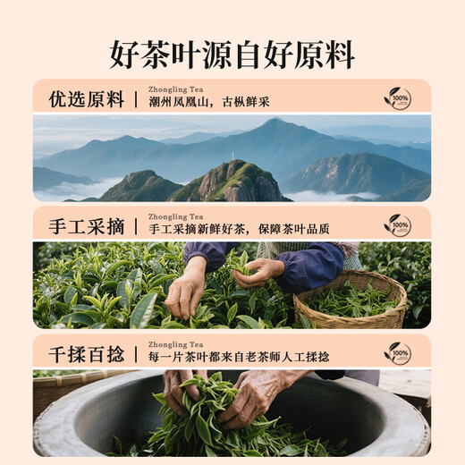 Zhongling Phoenix Dansong Duck Shit Fragrance Oolong First-class Spring Tea Authentic Chaozhou Gaoshan Dancong Self-drinking Gift 250g Canned