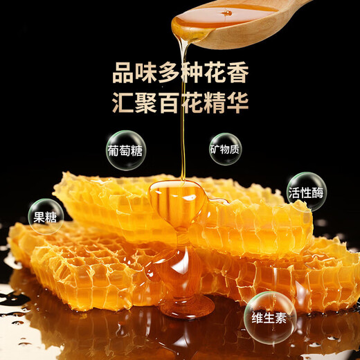 Beidahuang Honey, Northeast Black Bee, Mountain Flower Honey 1kg, Baihua Honey 2Jin Jin is equal to 0.5kg, Wild Flower Honey, Barbecue Milk Bread Companion