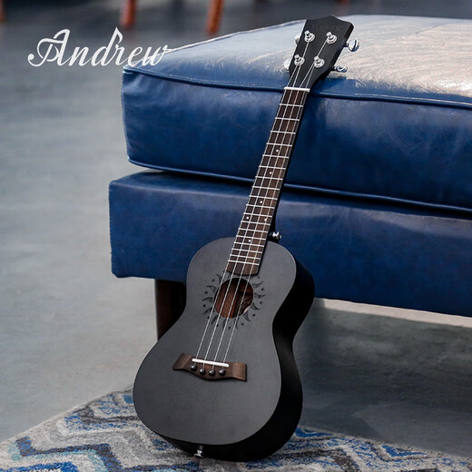 Andrew (Andrew) 23 pouces acajou de 30 pouces débutant ukulélé petit guitare 30 pouces anneau noir ++ tuner électronique