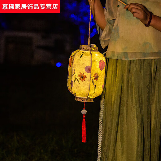 Materials for making lanterns, Lantern Festival DIY material bag, homemade luminous lantern, SN6224, hexagonal-flower and grass lamp, material bag