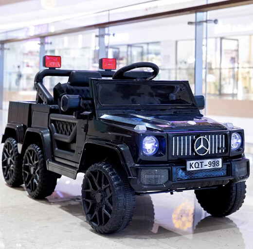 AWZ Big G children's electric car, new super large parent-child car, off-road double toy car, can sit in an adult remote control car, music version - small battery, 5 minutes of play, color changes, electric drive