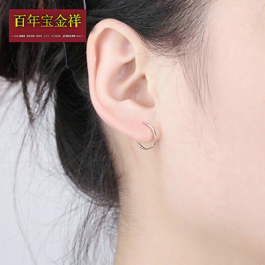 Centenary Bao Jinxiang PT950 platinum earrings for women, romantic car flowers, platinum genuine jewelry earrings, earrings, earrings, gift for girlfriend, platinum corner earrings (weighing about 0.95-1.1 grams)