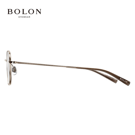 Bolon Tyrannosaurus Miopía Marco Nuevo producto Titanium Marco de marco retro Mujeres redondas BA7000 B20-ANCENIENTE Bronce