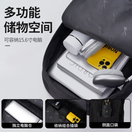 Mochila Huili mochila para hombres de alto aspecto Bolso de viaje de gran capacidad para la escuela secundaria bacina de la escuela de la escuela de la escuela