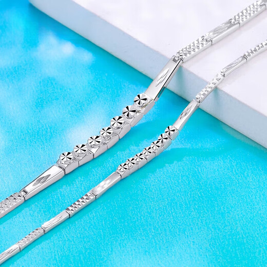 Pavilion platinum bracelet for women Pt950 platinum bracelet diamond effect jewelry jewelry birthday gift Valentine's Day girlfriend about 4.55-4.75 grams long about 15.5+1.5c