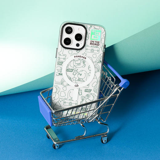 魅族PANDAER 磁吸抗菌手机壳电子绿洲适用iPhone 16 promax亮面保护套 电子绿洲适用苹果手机16promax