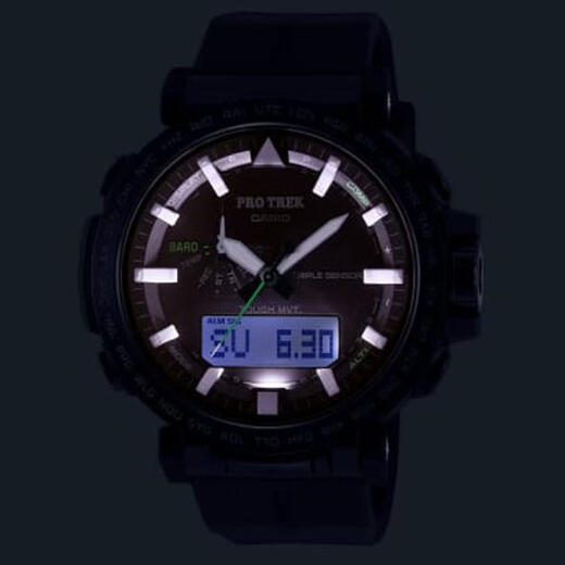 卡西欧（CASIO）环保户外男士腕表 多功能太阳能设计 舒适可读性强 PRW-6621Y-1JF