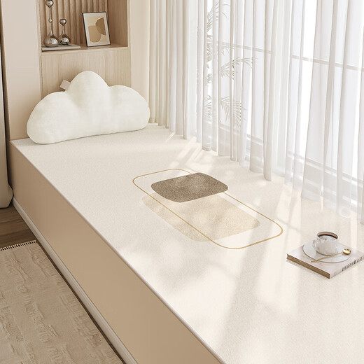 CLCEY2025 Baques de fenêtre de fenêtre de baie fenêtre de baie à la baie personnalisée Repliement pour chambre à coucher lavable Coussin de fenêtre Baie de fenêtre Repliement Été 2025 Luxury Luxury Quiet et paisible Xiyan-15932 50 [Protection environnementale sans odeur] 50cm * 120cm