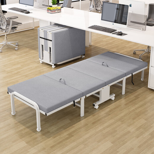 Flavage carré pliage des draps pour la pause déjeuner de bureau et dézip sieste Lit de loisirs Boîte en bois TECHNOLOGIE SPONGE NOODLES LIGNE ACCOMPAGNANT LIT PORTABLE MINI VERSION DE LINEAU GRY