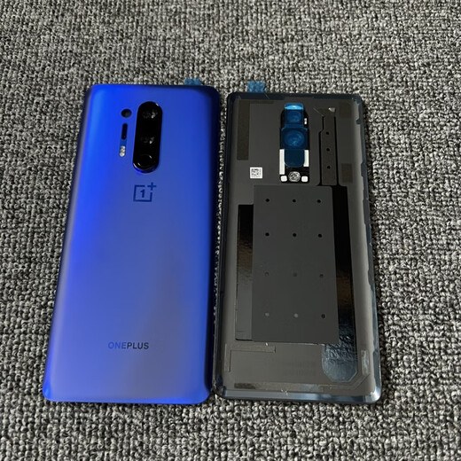 OPPO is suitable for OnePlus1+8 original disassembled original glass back cover 1+8pro original rear screen OnePlus 8T battery cover shell 1+8 Silver Wing with frame lens cooling patch