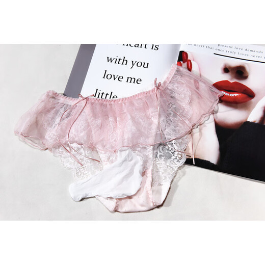 Zi Jia Fubing Seide-Sensing Unterwäsche Herrendreieck Herren transparent sexy atmungsaktives Tanga-Sommer Japanische Spitze Unterwäsche Lila One Size Fetloy Öffnung