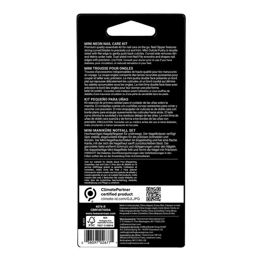 Tweezerman Mini Manicure Kit Portable Nail Care Tool