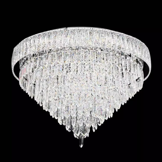 OPP (OPPLE) 2025 Nouveau style 2024 Nouveau style LED LUMIÈRE LUMBRE CRISTAL ÉCLAIRAGE CRISTAL RETRAIMENT CHANDELIER CHAMBRE LAMPE HOME DÉCORATION PLAFIER 1W 9902 Diamètre 80cm