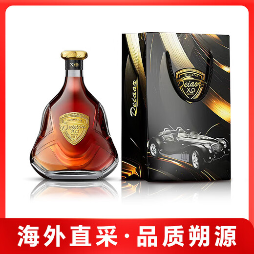 Daihao French imported foreign wine classic car XO brandy authentic 40% spirit wine base wine gift box [Daihao classic car] 1000mL 2 bottles