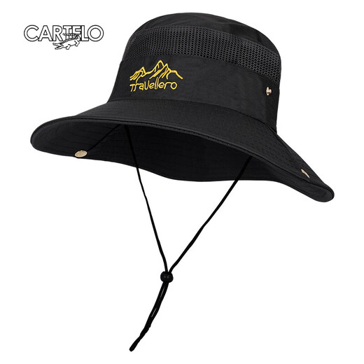 CARTELO crocodile sun hat men's large brim sun hat summer outdoor sun hat breathable foldable fishing mountaineering fisherman hat