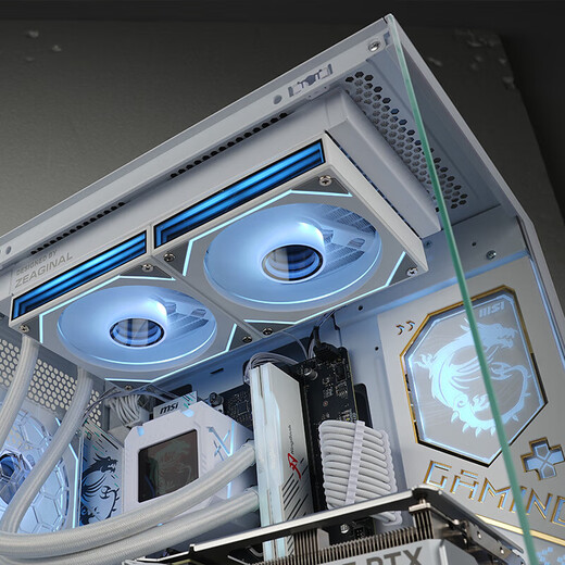 MSI Family Bucket AMD Ryzen 5600X/5060 Game Console Computer Desktop Assembly Computer Host DIY Complete Machine White Sea View Room Assembly Machine Configuration One 5600X/16G/500G