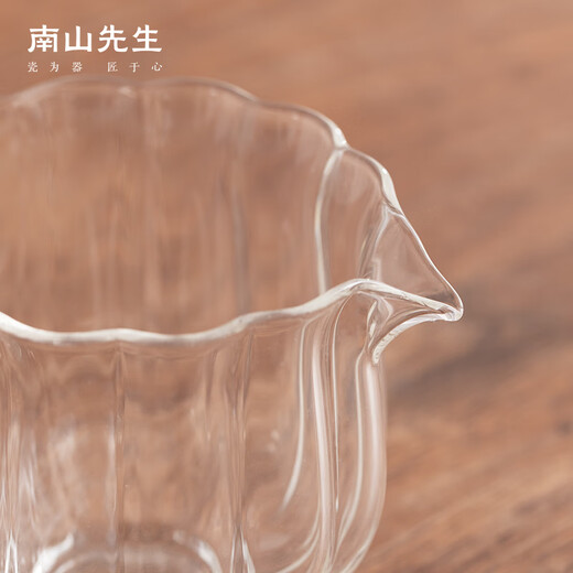 Mr. Nanshan Kungfu tea set accessories heat-resistant glass tea sea tea divider tea ceremony spare parts lotus glass fair cup lotus glass fair cup
