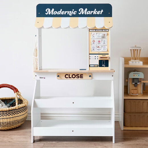 Burjuman Supermarkt Bargeldsimulation Spielzeug Kindergeschäft Concierge Holzküche Obst Cher Kindergarten Puppe Home YLB Convenience Car