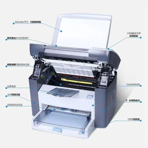 HP (HP) Nuevo impresión M1005MFP de impresión, copia y escaneo de la impresora A4 de la oficina multifunción con láser en blanco y negro. Nuevo HPM1005 [incluido un cartucho de tóner original] estándar + caja blanca pequeña [para computadora de teléfono móvil]