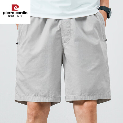 皮尔卡丹（pierre cardin）品牌男款夏季薄款纯棉中裤大码宽松休闲深蓝潮流5分外穿五分裤子 短裤9224深蓝 2XL 建议150-165斤纯棉