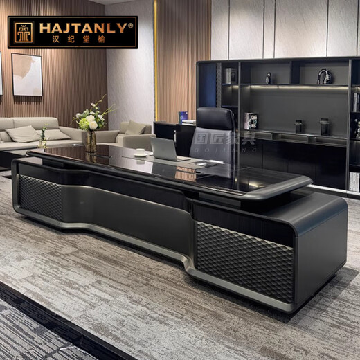 Tongta high-end boss desk desk simple modern light luxury president desk chairman general manager office desk and chair combination 2.4 meters boss desk