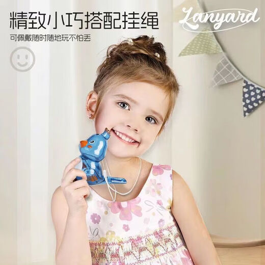 Water Bird Whistle Cartoon transparente Cartoño La Pronunciación de la Pronunciación Muscular de la Música para niños de los niños La creatividad puede agregar agua para aprender juguetes de pájaros, agua transparente, pájaro azul + cordario amarillo - se puede llenar con agua