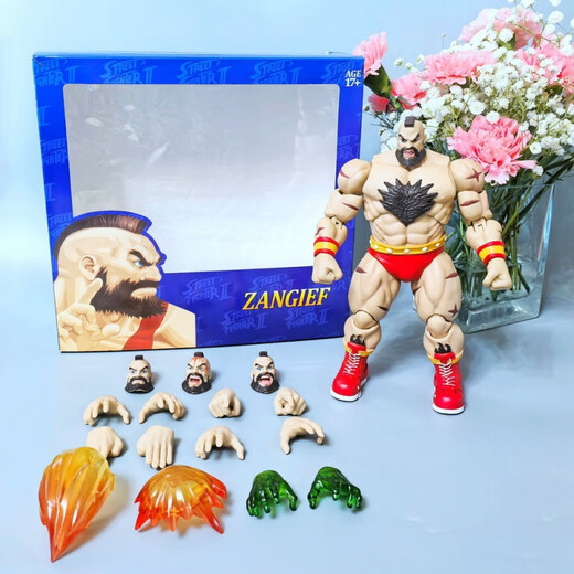 RED-TONG-Spiel periphere Ornamente Statue Storm Toys Street Fighter 2 Sanjilf Actionfigur Modell Spiel Peripheriee Ornamente Statue Storm Toys Street Fighter 2 Sanji