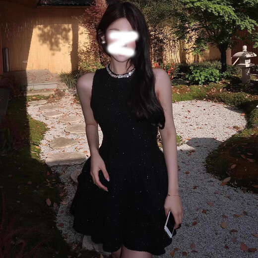 心楠绝美辣妹收腰连衣裙女装春夏法式气质高级感小黑裙生日礼裙短裙子 辣妹收腰连衣裙m适合95斤以下