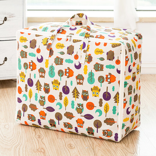 Cotton batting storage bag, cotton and linen quilt bag, quilt bag, quilt storage bag, solid color model - gray, extra large (it is recommended to take this size for quilts)