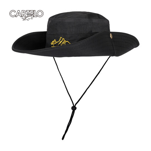 CARTELO crocodile sun hat men's large brim sun hat summer outdoor sun hat breathable foldable fishing mountaineering fisherman hat