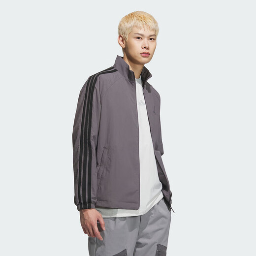 
Adidas jacket men's 2025 summer new sportswear woven fashionable breathable casual stand collar jacket KC6007 KC3893 XL