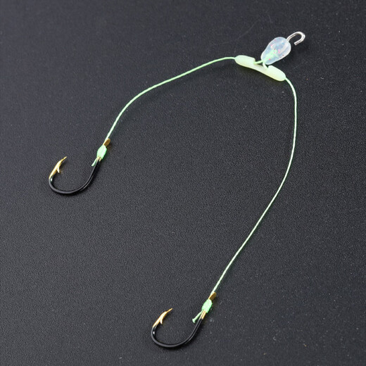 Huliqiang quick-hook ultra-short sub-line double hook Dalima 8cm finished anti-winding mud carp Meizhou fishing method Iseni fish hook quick-hook short sub-line double hook Iseni 5#/6 pay