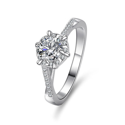 DR. DARLING moissanite diamond ring for women, one carat, a wedding, engagement, and birthday gift for your girlfriend, for your wife, six-pointed star diamond ring - 1 carat, available/next day delivery